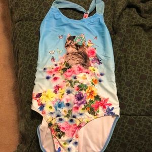 Cat theme swim suit